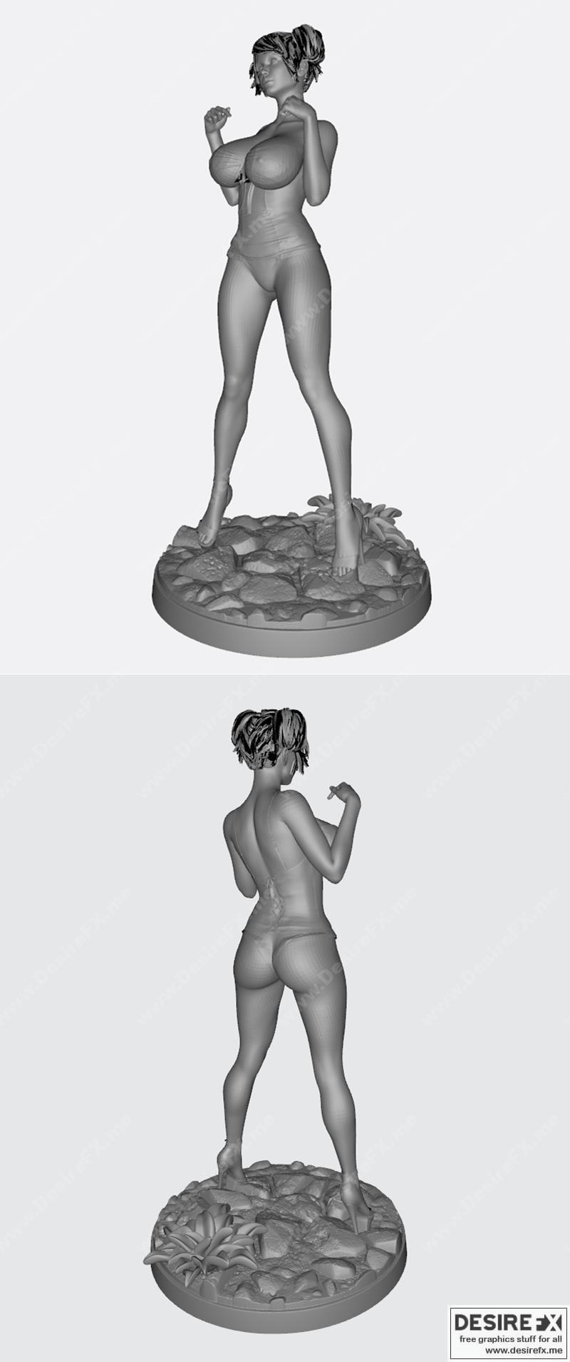 3D打印模型：动漫角色丰胸效果可视化|Does This Make My Boobs Look Big – 3D Print Model STL