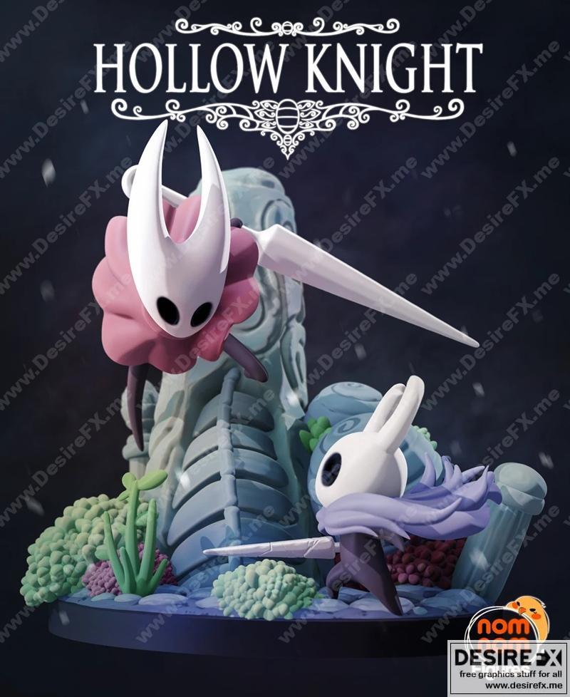 空洞骑士 3D打印模型|Knight and Hornet Hollow Knight – 3D Print Model STL