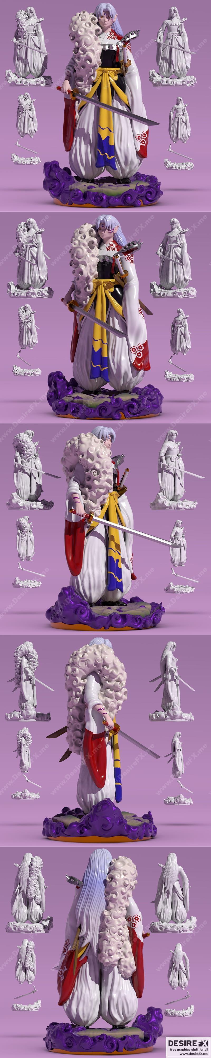 Sesshomaru 3D打印模型|Sesshomaru – 3D Print Model STL