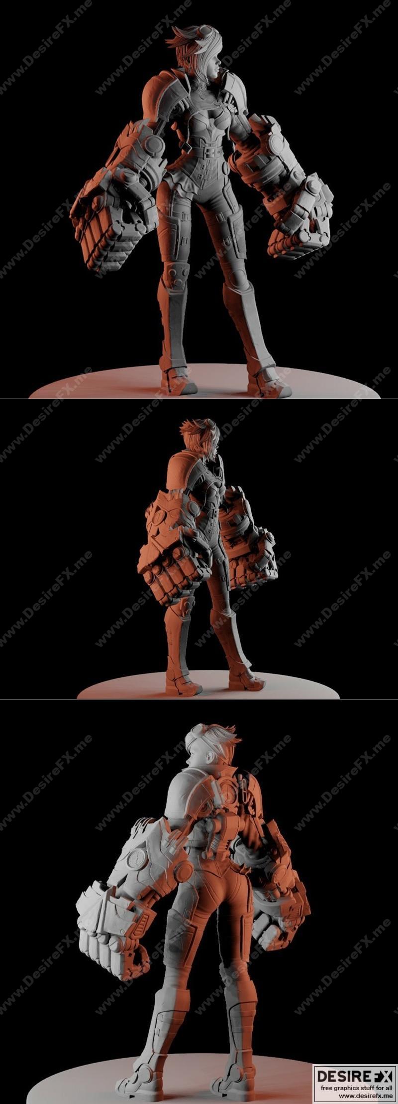Vi - 3D打印模型：动漫角色立体造型|Vi – 3D Print Model STL