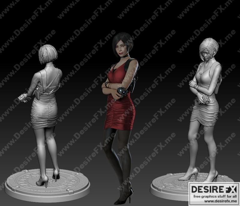 生化危机-亚达·汪-3D打印模型|Resident Evil – Ada Wong – 3D Print Model STL
