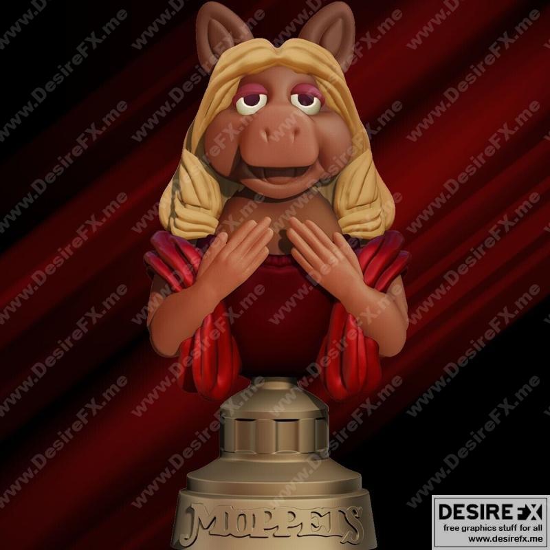 米老鼠3D打印模型|Miss Piggy from Muppets – 3D Print Model STL