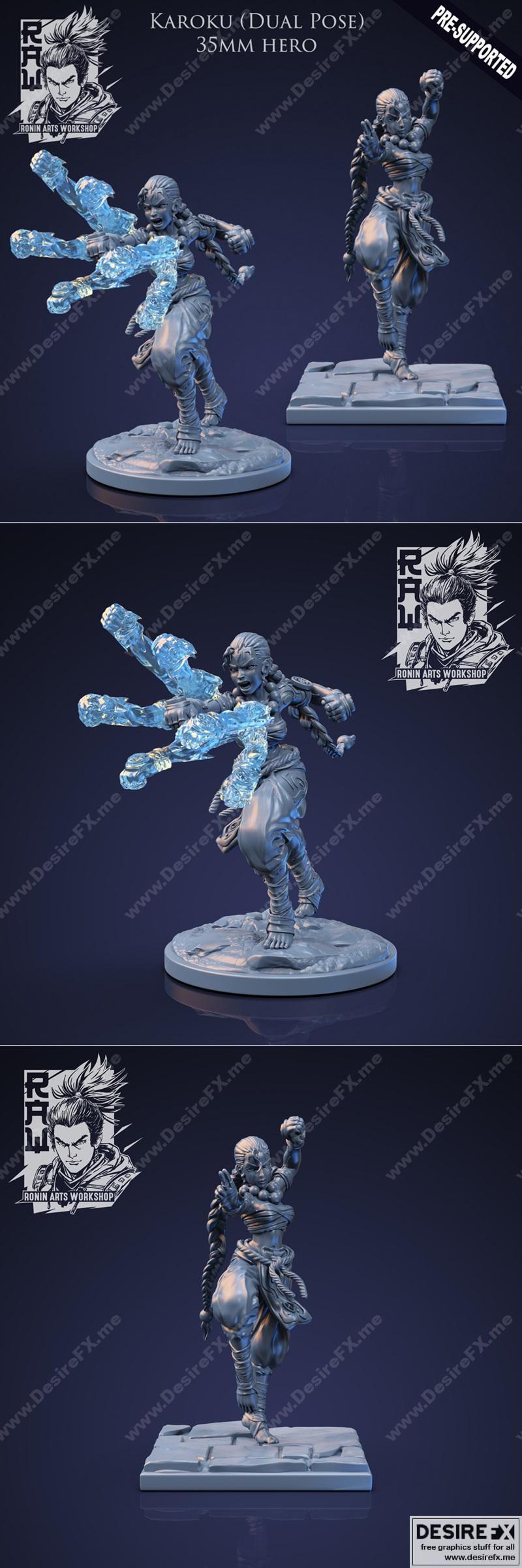 Karoku The Monk 3D打印模型|Karoku The Monk – 3D Print Model STL