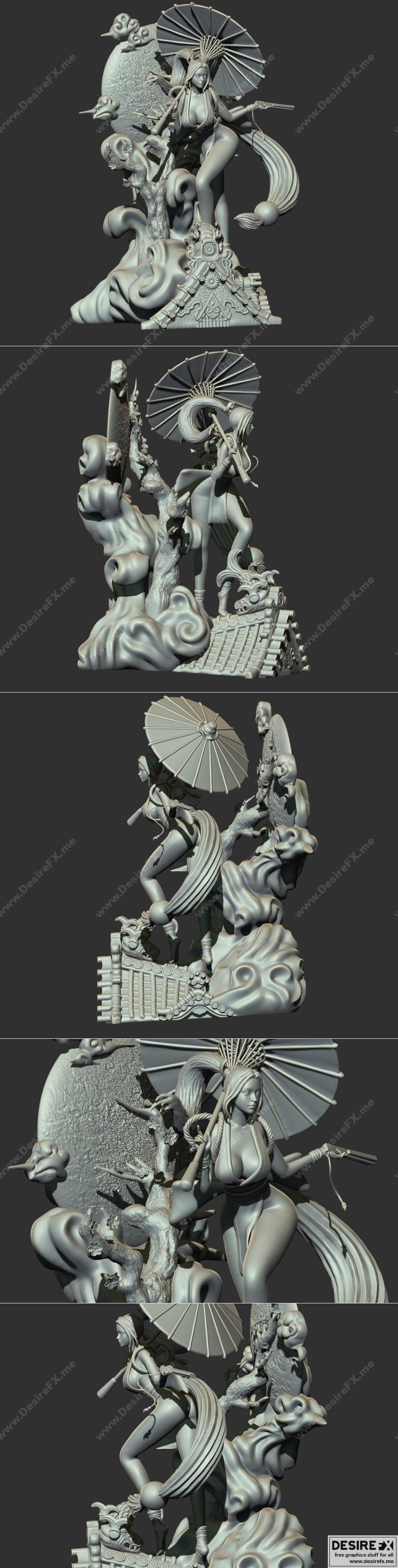 Mai Shiranui 3D打印模型|Mai Shiranui – The King of Fighters