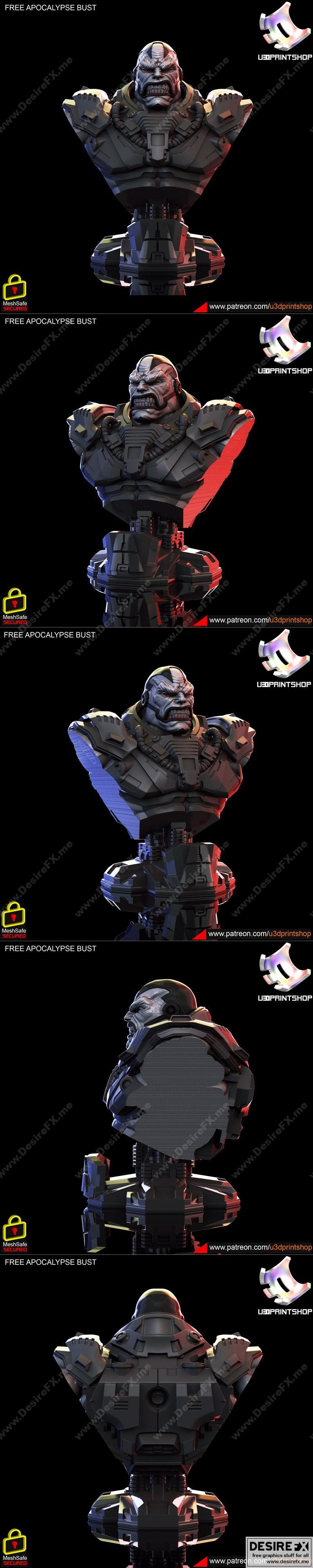 apocalypse bust - 3D打印模型|APocalypse bust – 3D Print Model STL