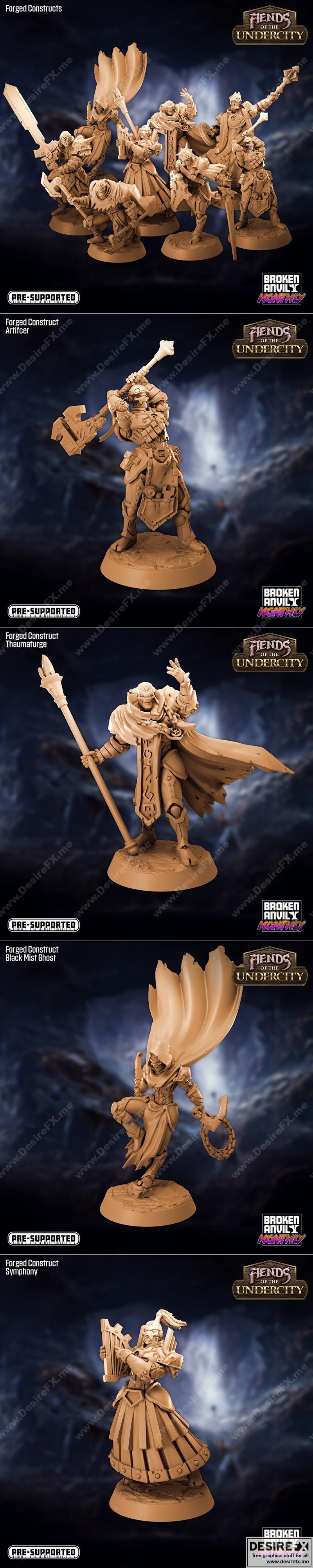 锻造之作 – 3D打印模型 STL|Forged Constructs – 3D Print Model STL