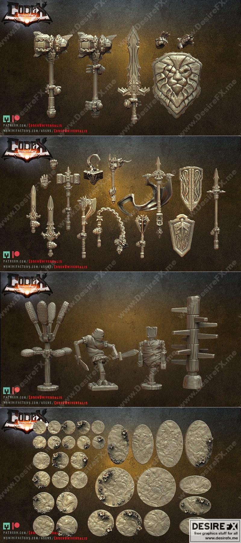 万界典籍·黑狮骑士团·3D打印模型|Codex Universalis – Black Lion Knighthood – 3D Print Model STL