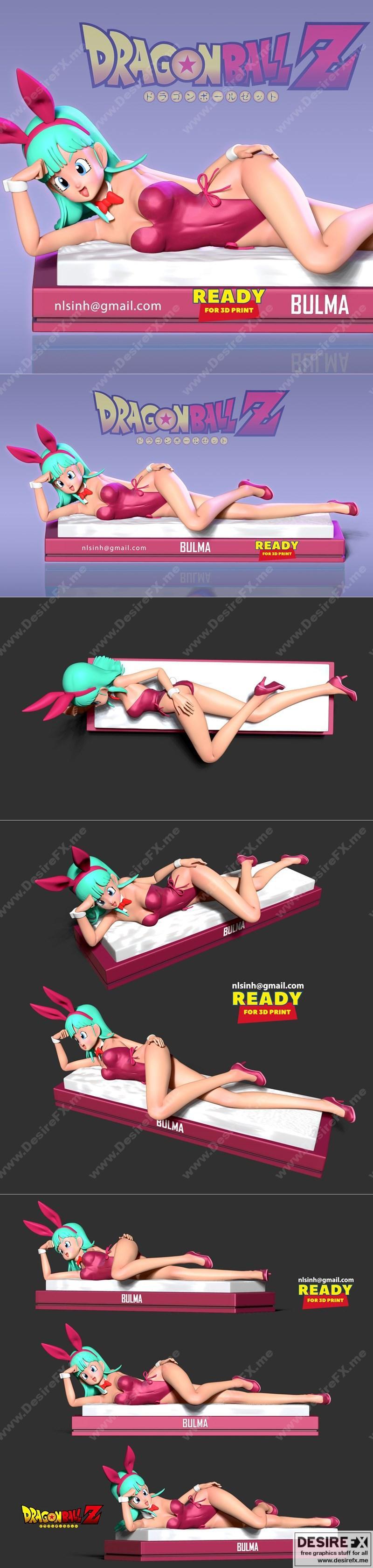 龙珠Z 3D打印模型 Bunny Bulma|Bunny Bulma – Dragon Ball Z – 3D Print Model STL