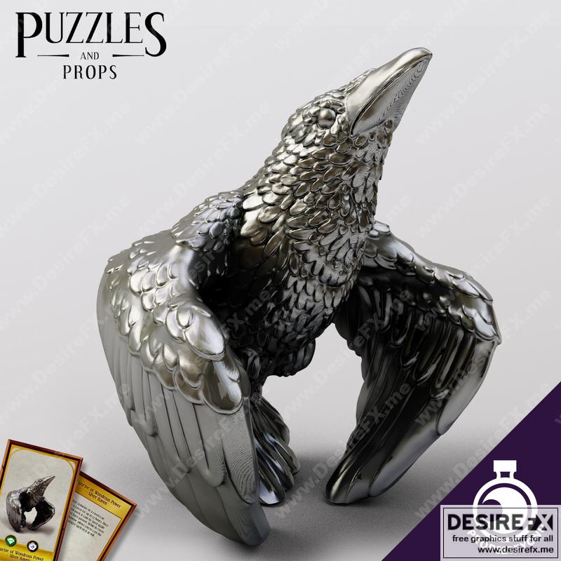 银鸦-进击的巨人-艾伦·耶格尔 3D打印模型|Silver Raven