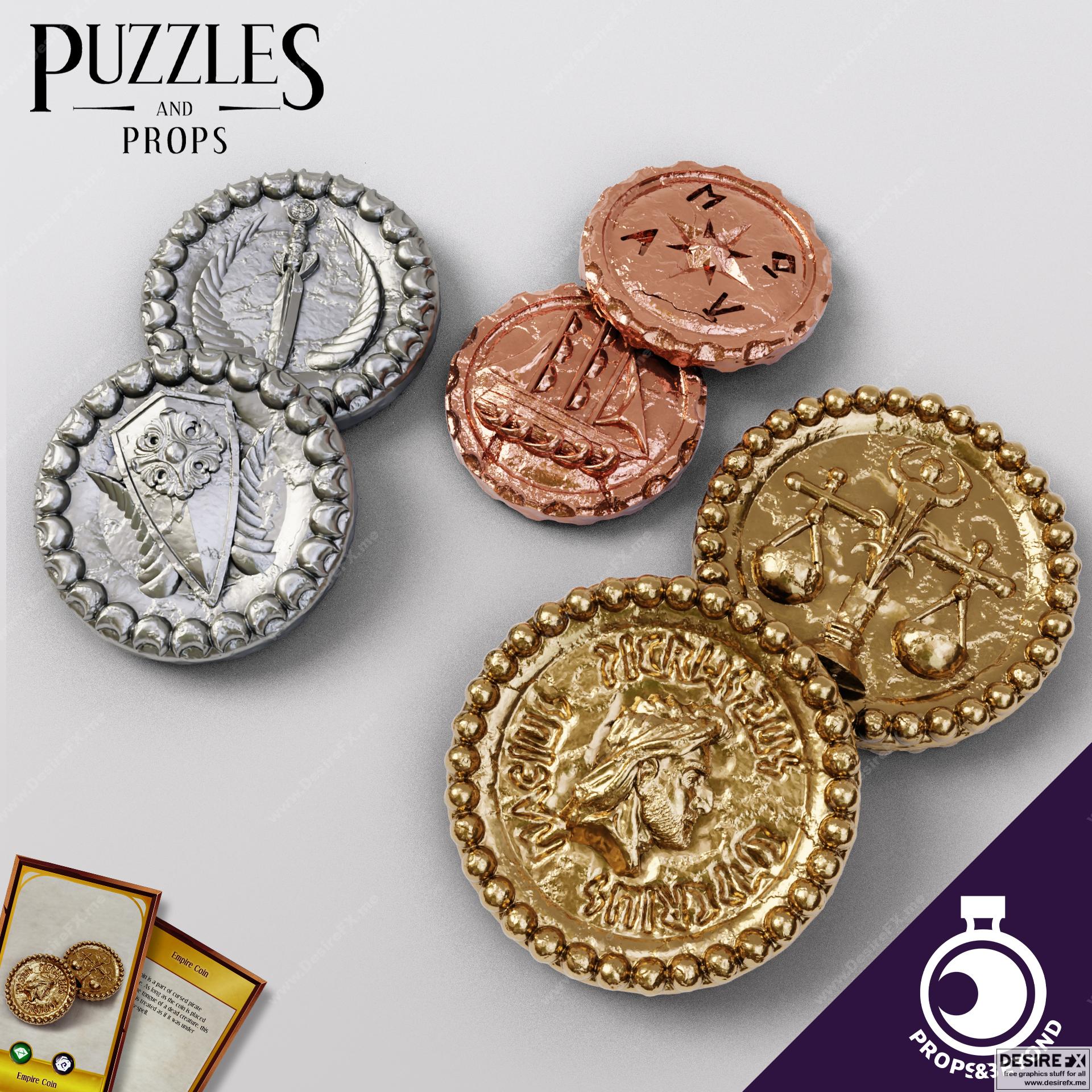 动漫《进击的巨人》角色艾伦·耶格尔 3D打印模型|Coins Stones