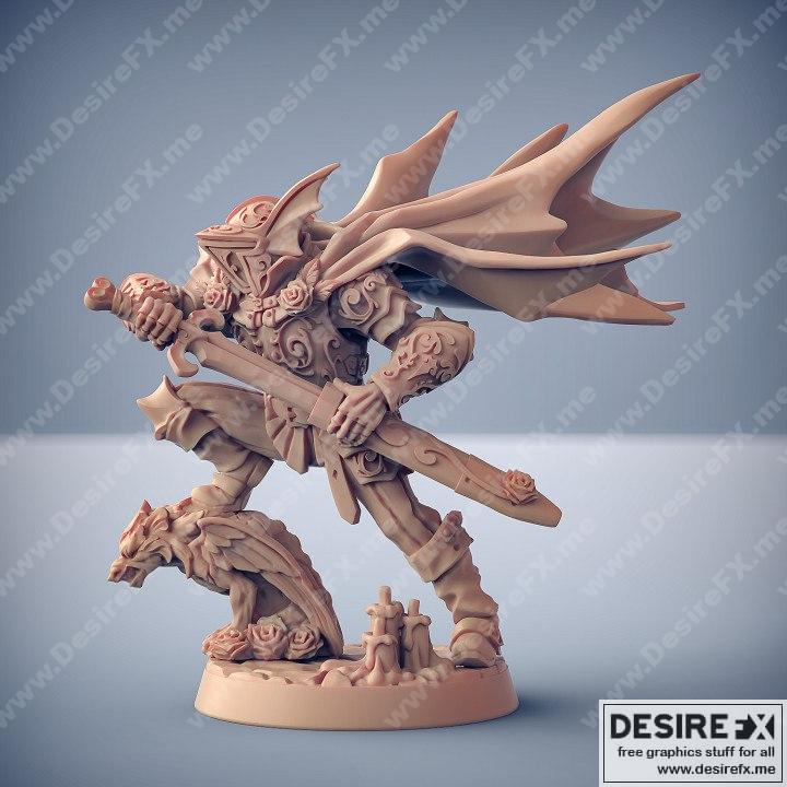 玫瑰之刃 3D打印模型|Harguul Blade of the Roses