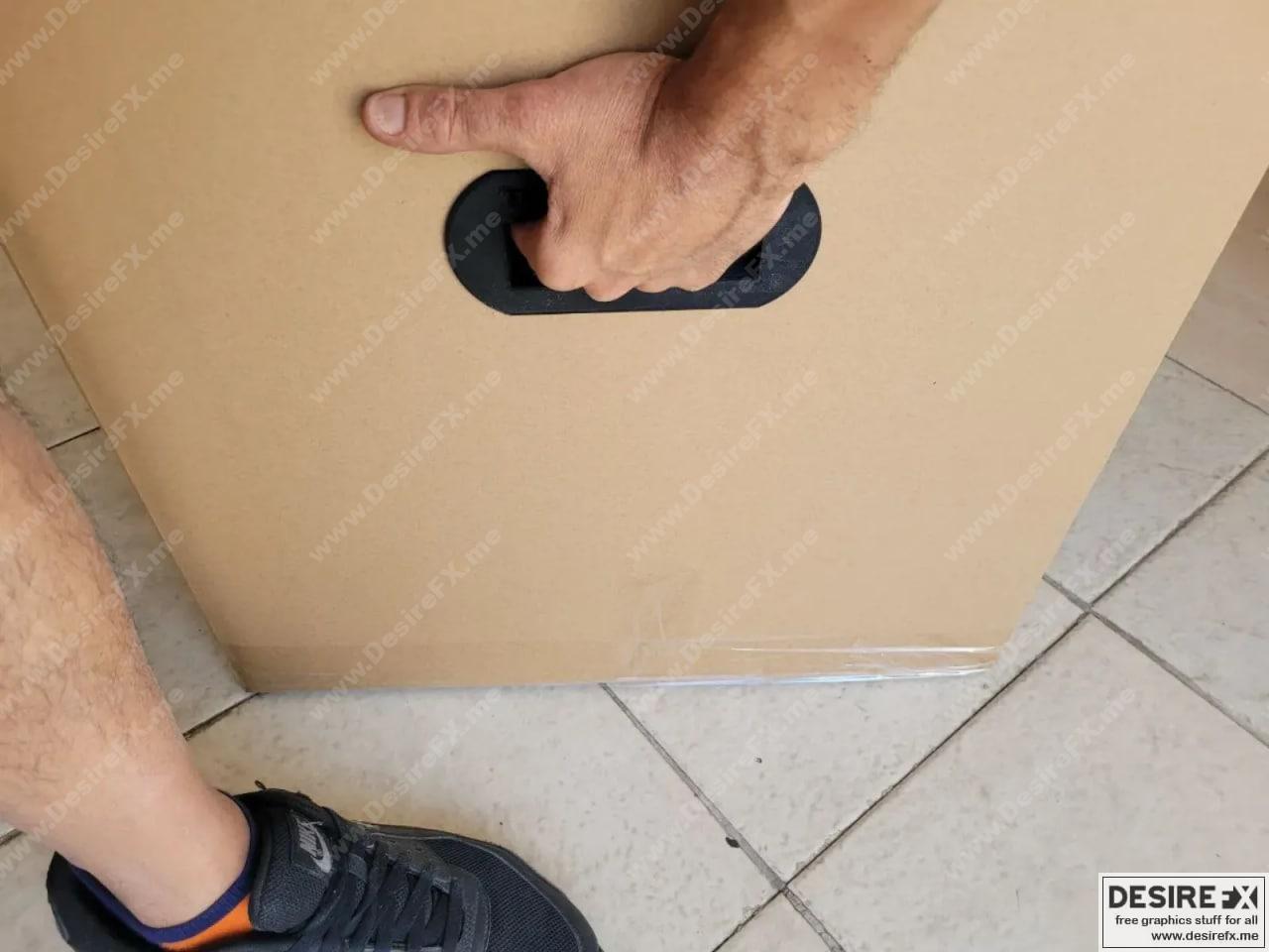 cardboard box handle 3D打印模型|Cardboard Box Handle
