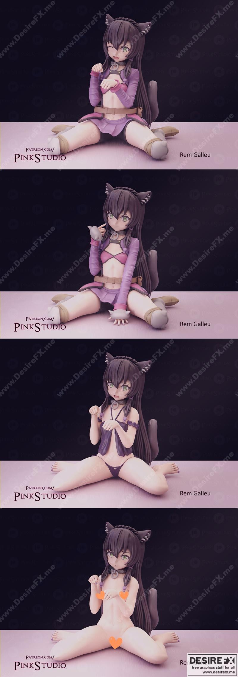 Pink Studio - 3D打印模型 - Rem Galleu|Pink Studio – Rem Galleu – 3D Print Model STL