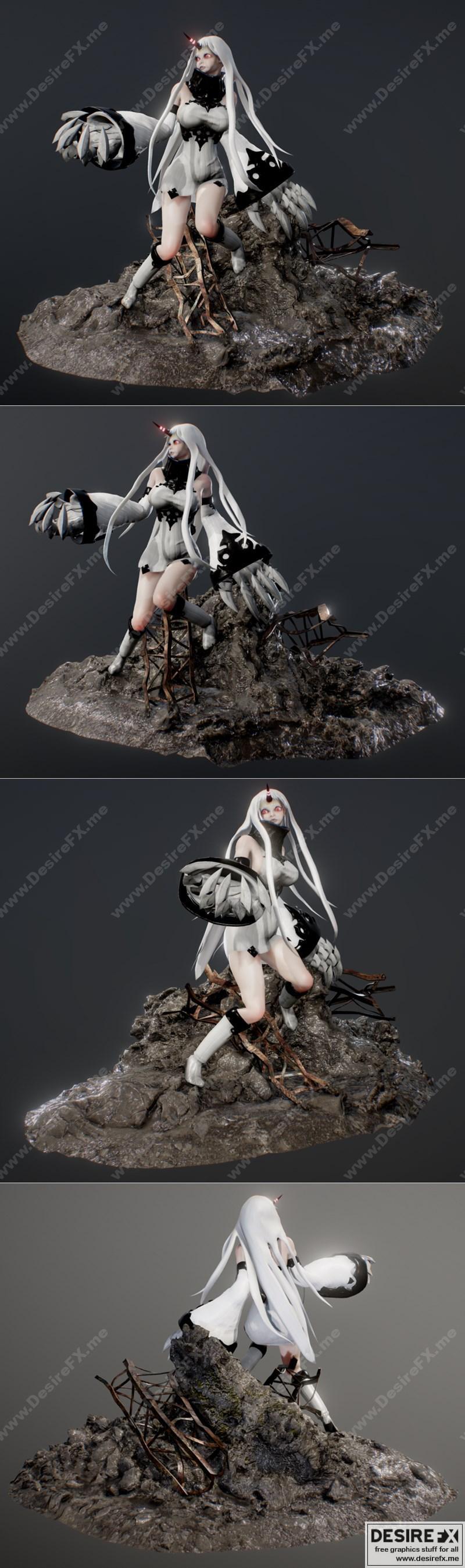 港口公主 3D打印模型|Harbour Princess – 3D Print Model STL