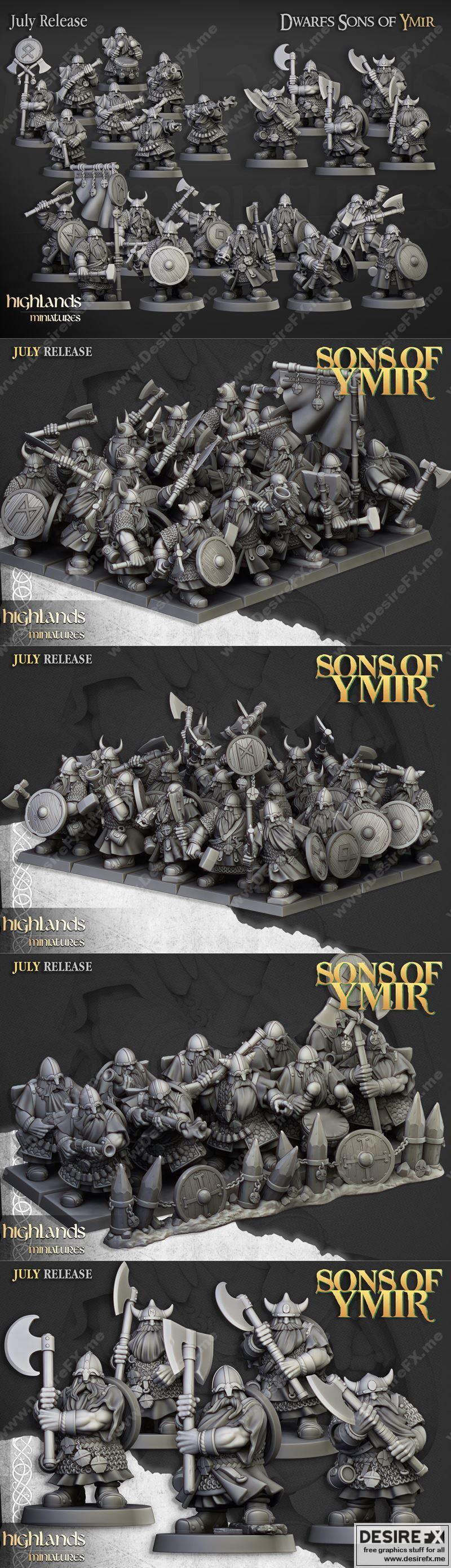 高地迷你模型 2022年7月 3D打印模型 STL|Highlands Miniatures July 2022 – 3D Print Model STL