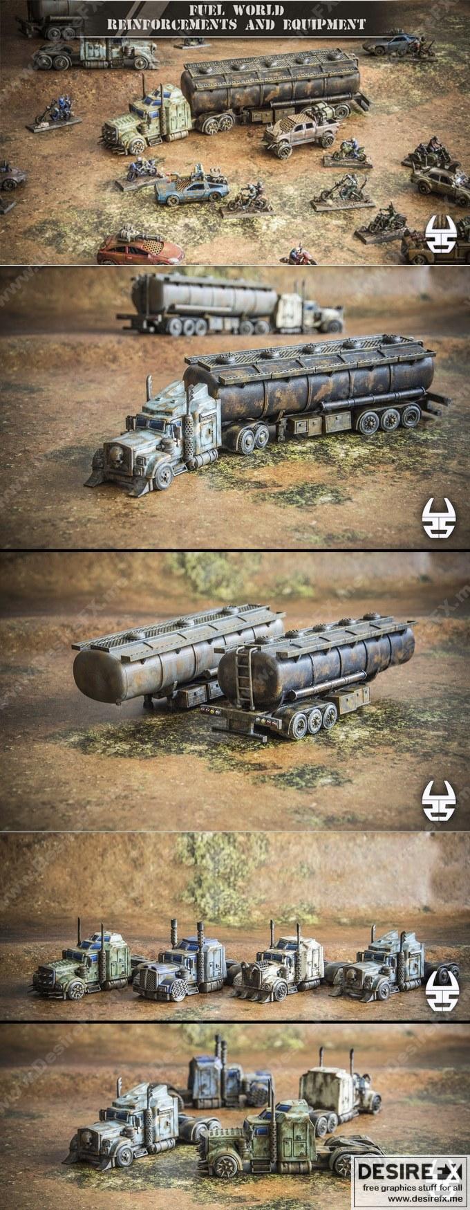 燃料世界 3D打印模型|Fuel World, reinforcement and equipments – 3D Print Model STL