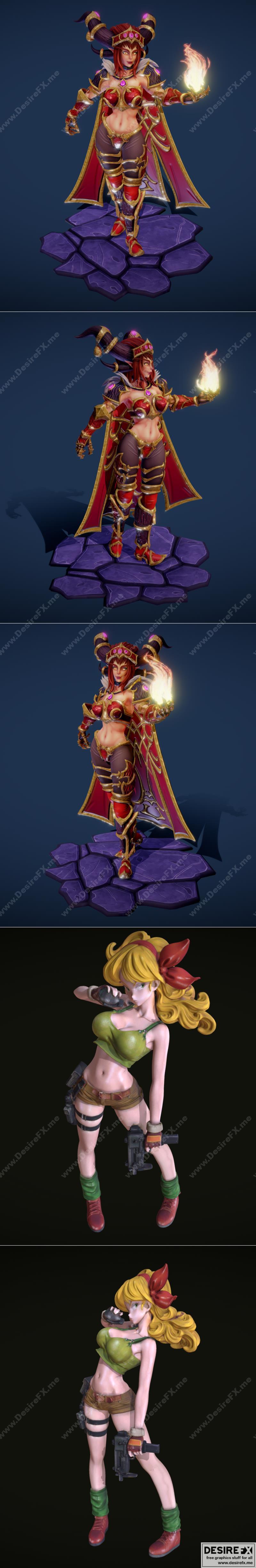 魔兽世界艾萨拉萨 3D打印模型|Alexstrasza from World Of Warcraft Fan Art and Dragonball Lunchi – 3D Print Model STL