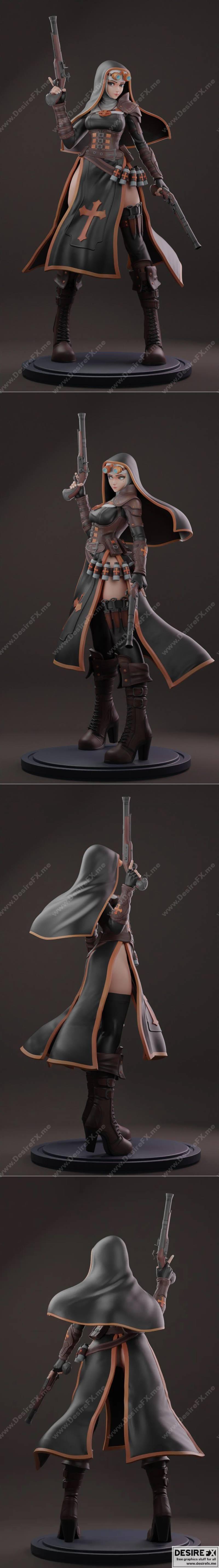 Rubim – Nun – 3D打印模型|Rubim – Nun – 3D Print Model STL