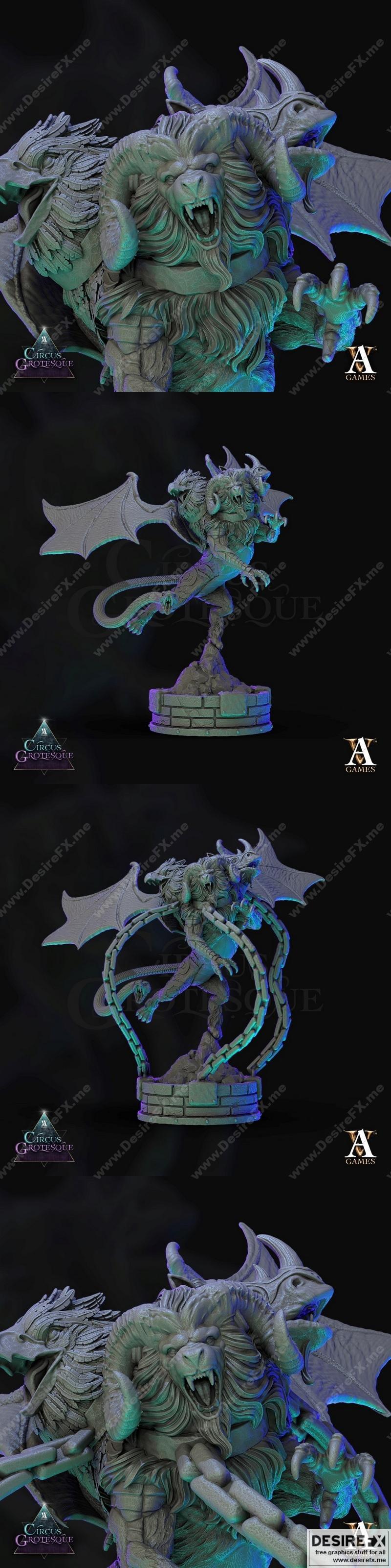 皇家奇美拉：动漫游戏角色3D打印模型集|Royal Chimera