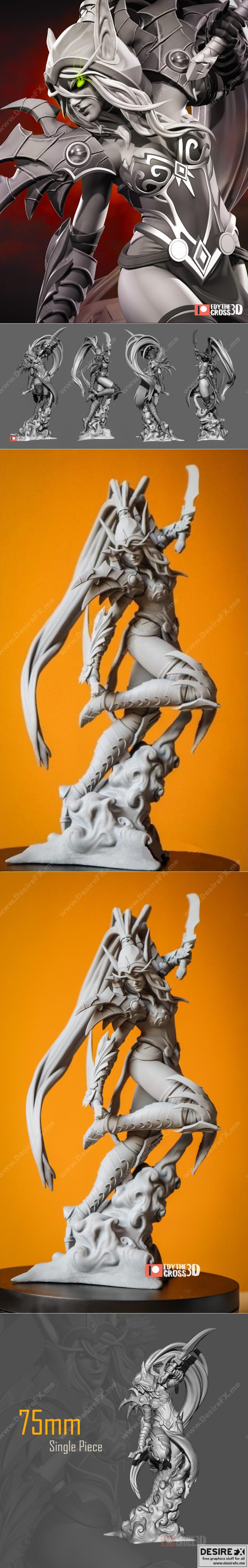 魔兽世界-瓦莱拉·萨努纳-3D打印模型|Valeera Sanguinar – World of Warcraft – NomNom Figures