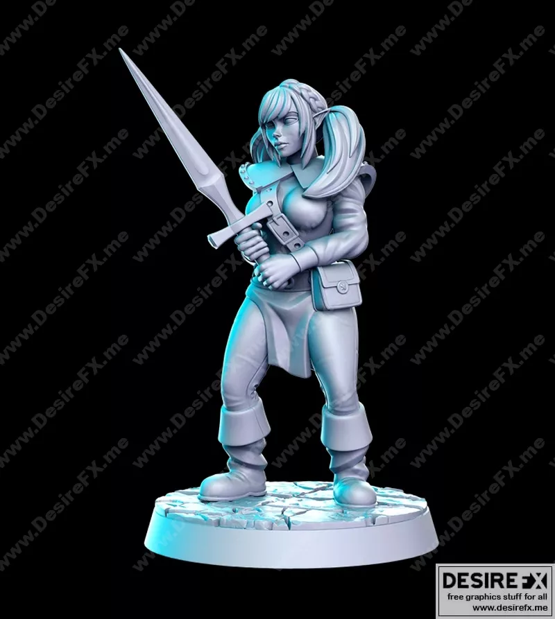 Elf动漫角色3D打印模型|Elf