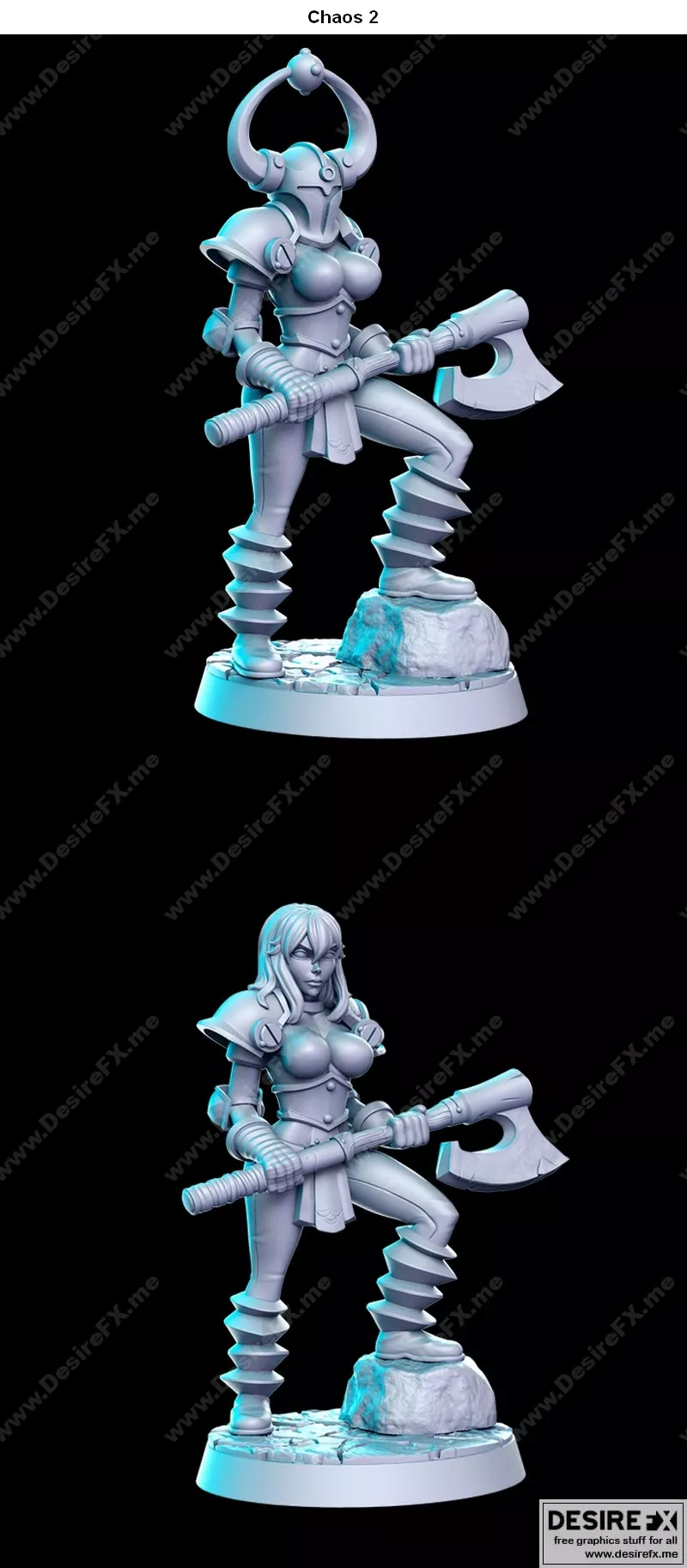 混沌2：末日战境-艾莉娅3D打印模型|Chaos 2