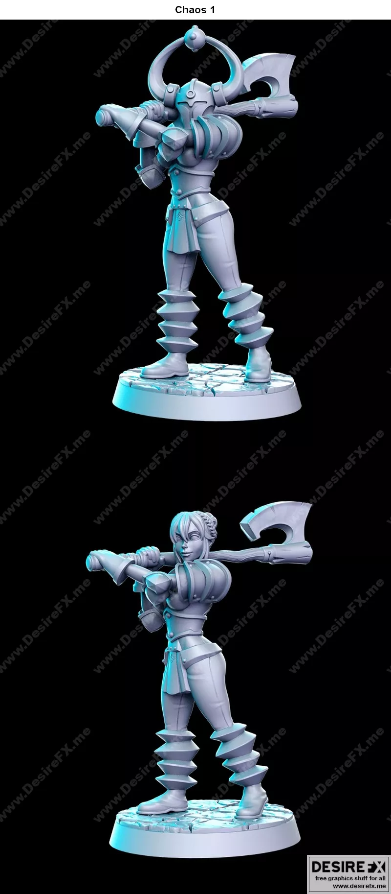 混沌之中：终焉之刃3D打印模型|Chaos