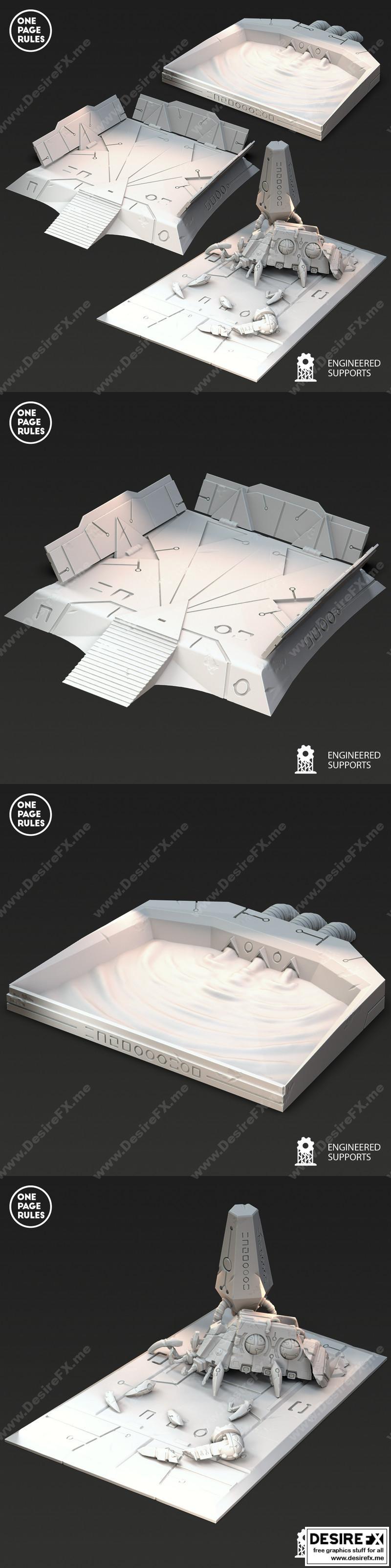 一页规则——机器人军团——战场地形|One Page Rules – Robot Legions – Area Terrain