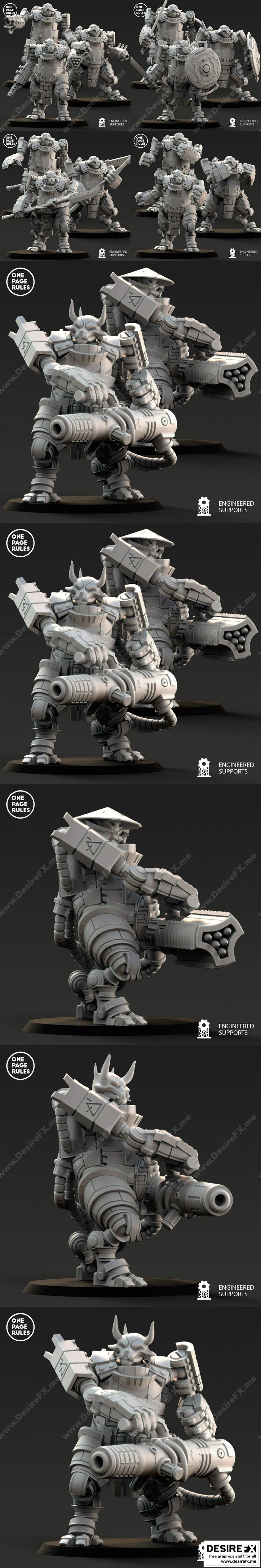 永恒王朝 ONI 步行者 3D打印模型|One Page Rules – Eternal Dynasty ONI Walker