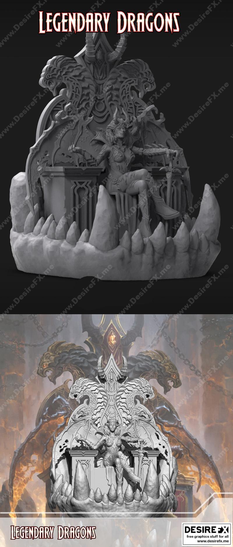 王座之怒 3D打印模型|Fury on Throne