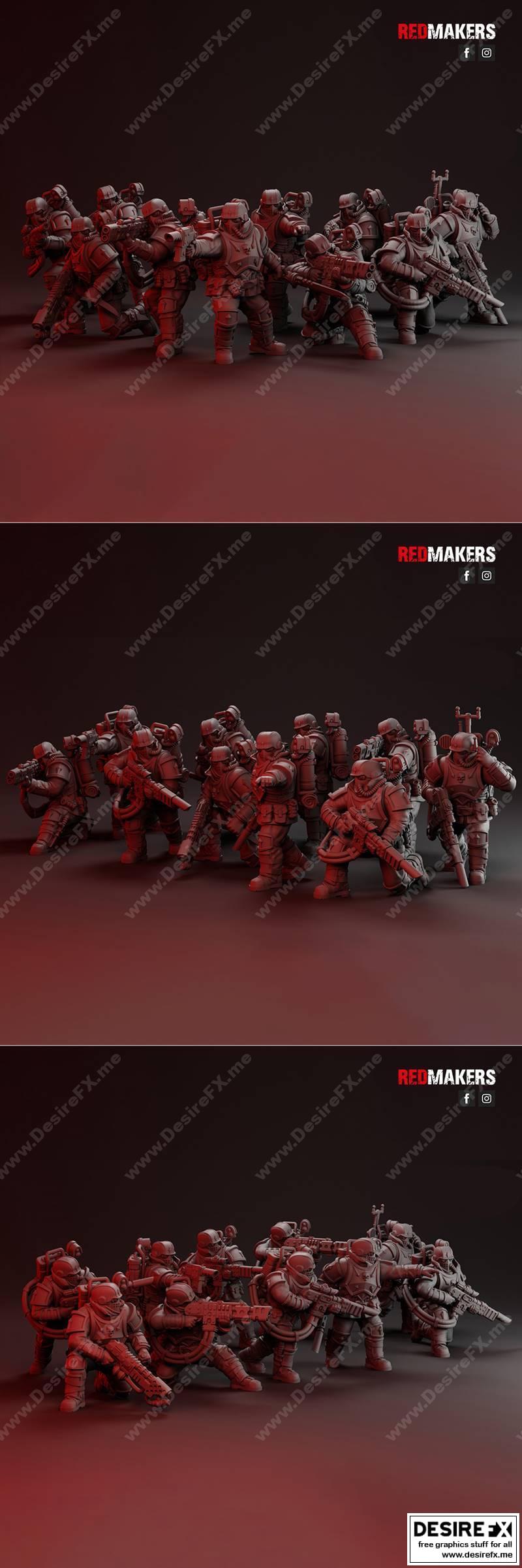 特战部队——帝国军团精英小队 3D打印模型|Special Forces – Elite squad of the Imperial Force – 3D Print Model STL