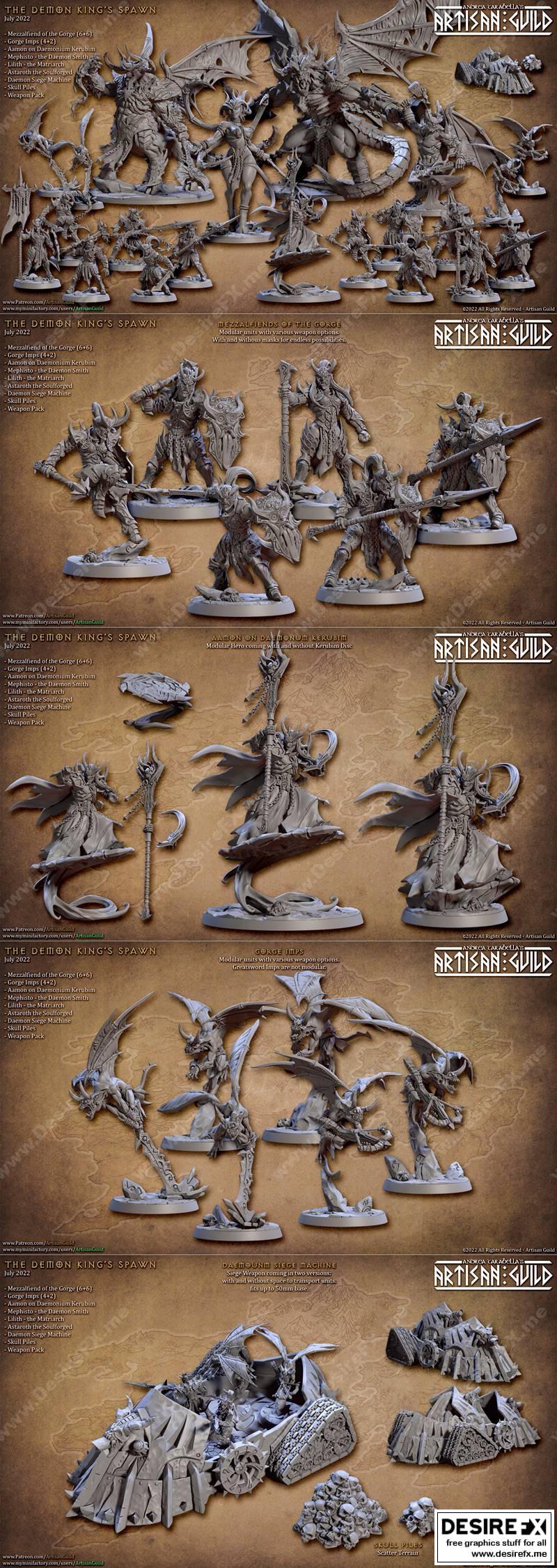 工匠协会-恶魔之王降临-3D打印模型|Artisan Guild – The Demon King Spawn – 3D Print Model STL