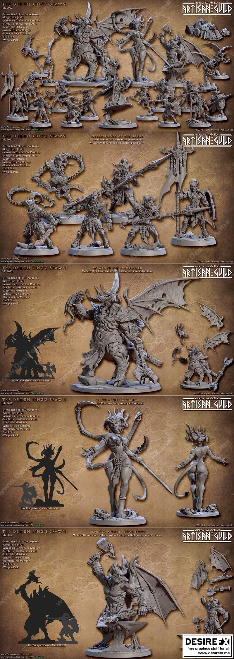 工匠协会-恶魔之王降临-3D打印模型|Artisan Guild – The Demon King Spawn – 3D Print Model STL