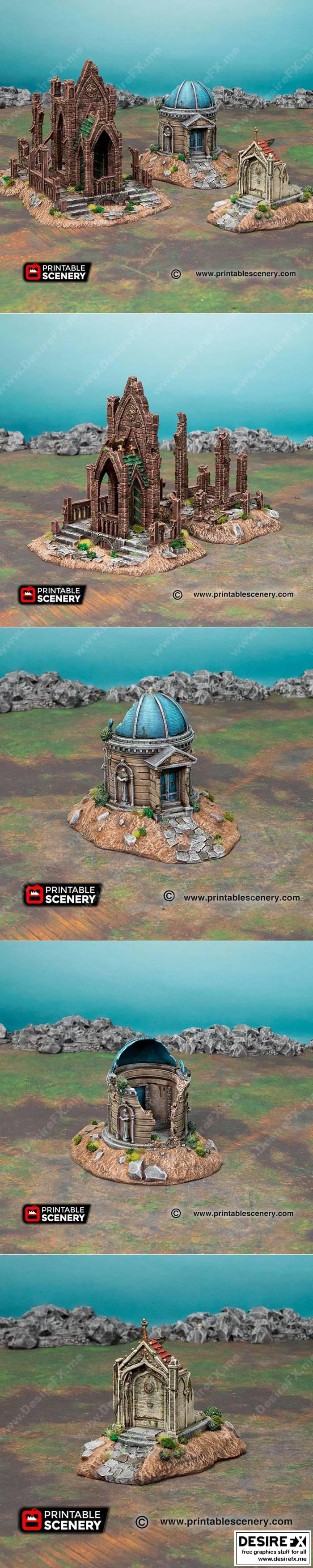 圣殿遗迹 3D打印模型 STL|Hallowed Mausoleums – 3D Print Model STL