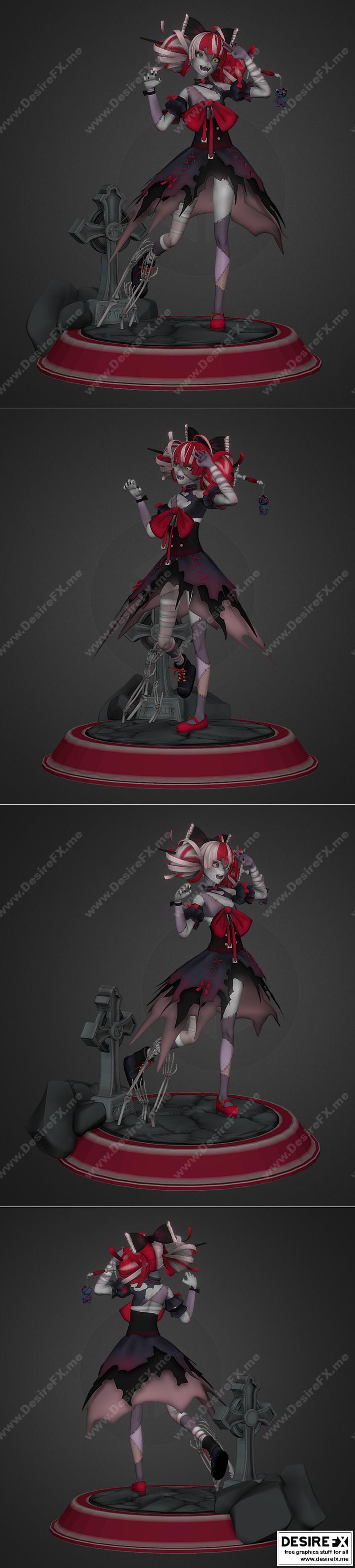 Kureiji Ollie 3D打印模型|Kureiji Ollie Figure – 3D Print Model STL