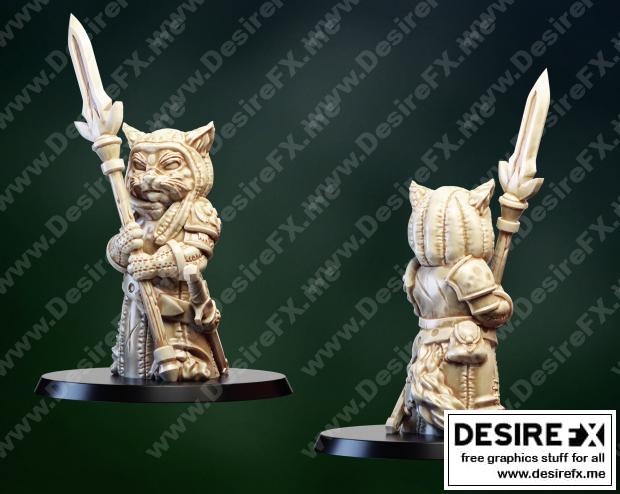 猫兵工厂3D打印模型|Cat Soldier