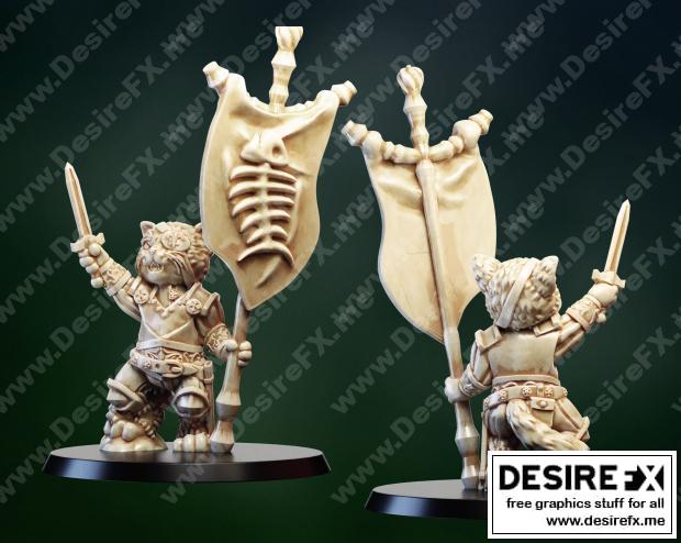 猫耳英雄 3D打印模型|Cat Hero