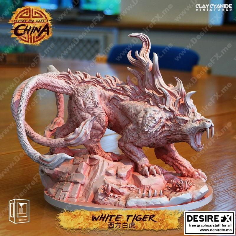 白虎工作室-妖精的尾巴-纳兹·多拉格尼尔 3D打印模型|White Tiger