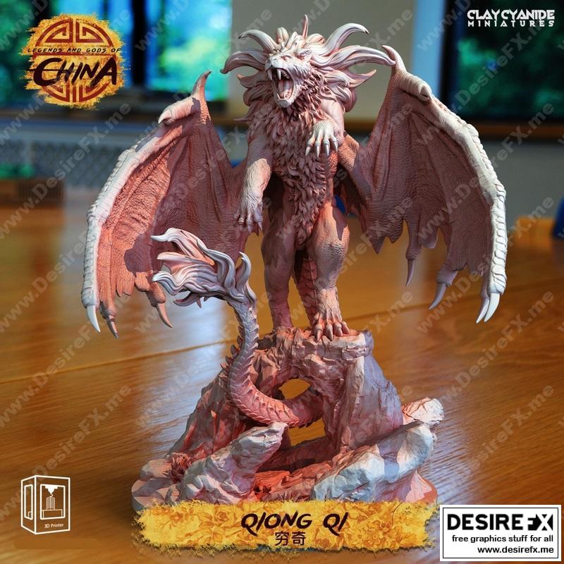 Qiong Qi 3D打印模型：动漫游戏角色立体造型设计|Qiong Qi