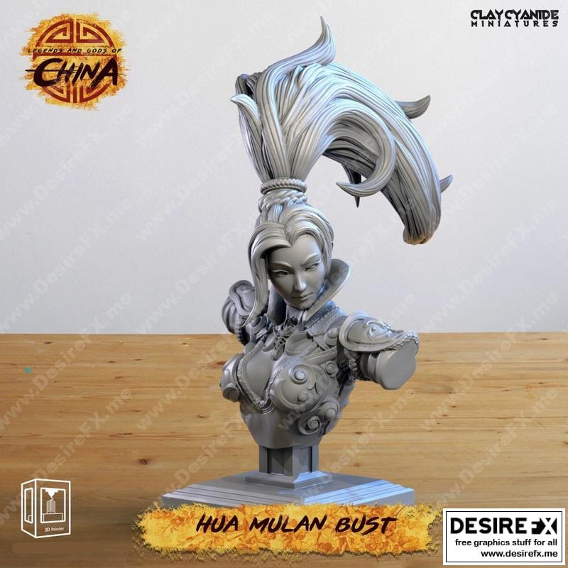 《花木兰3D打印模型》|Hua Mulan Bust