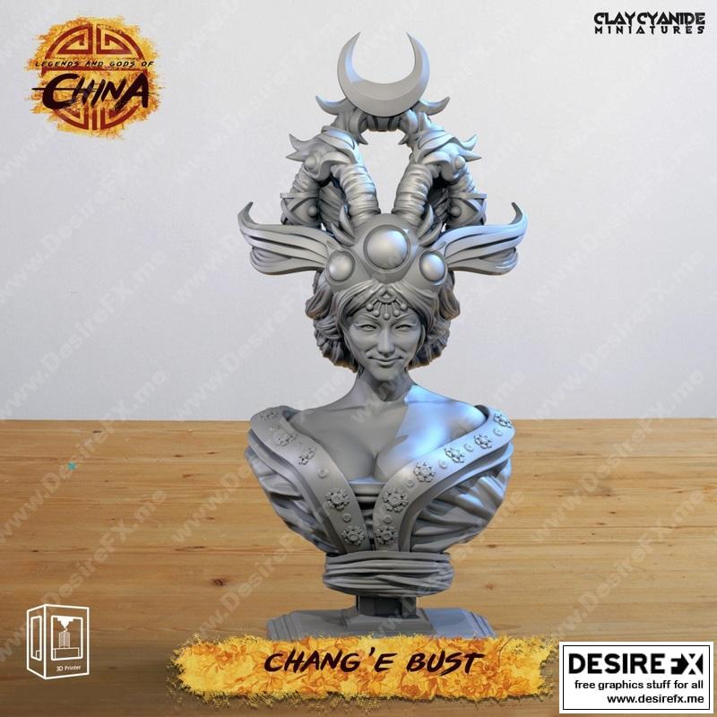 嫦娥出巡3D打印模型|Chang’e Bust