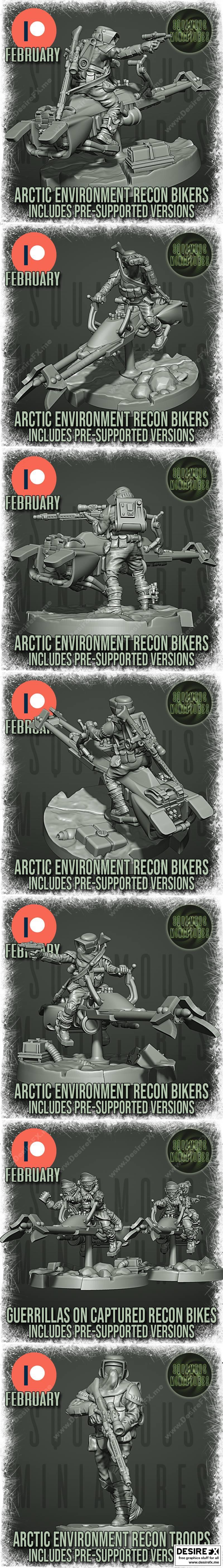 鳞甲迷你模型 2022年2月 3D打印模型 STL|Squamous Miniatures February 2022 – 3D Print Model STL