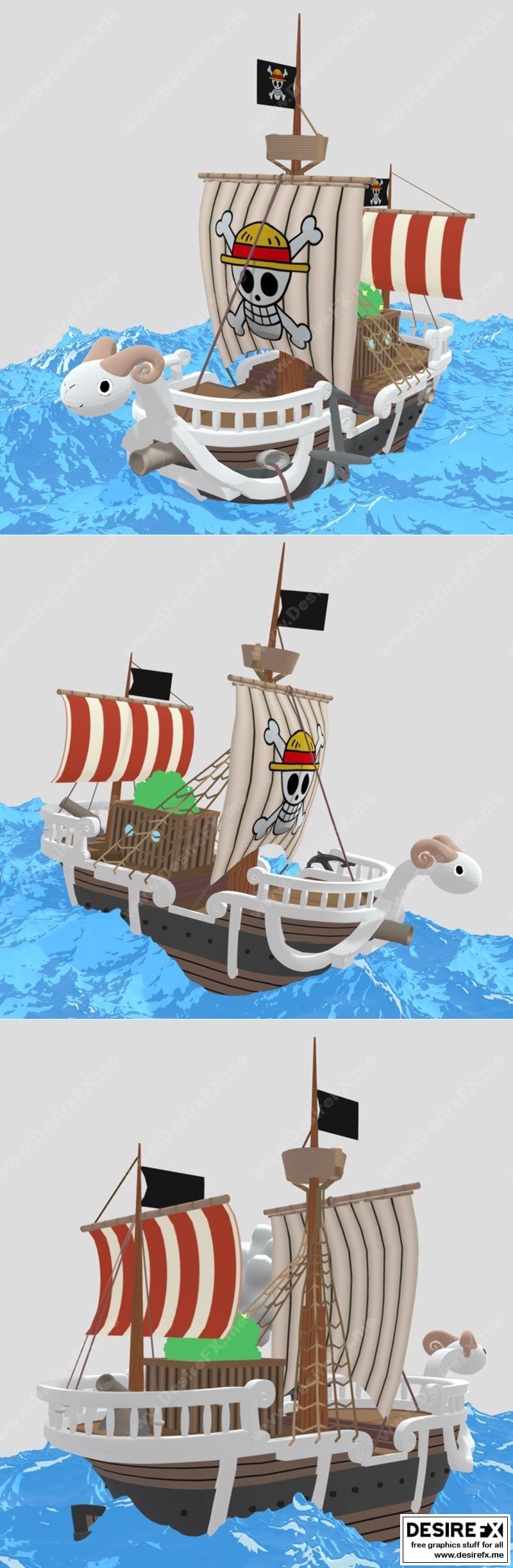 Going Merry 3D打印模型|Going Merry – 3D Print Model STL