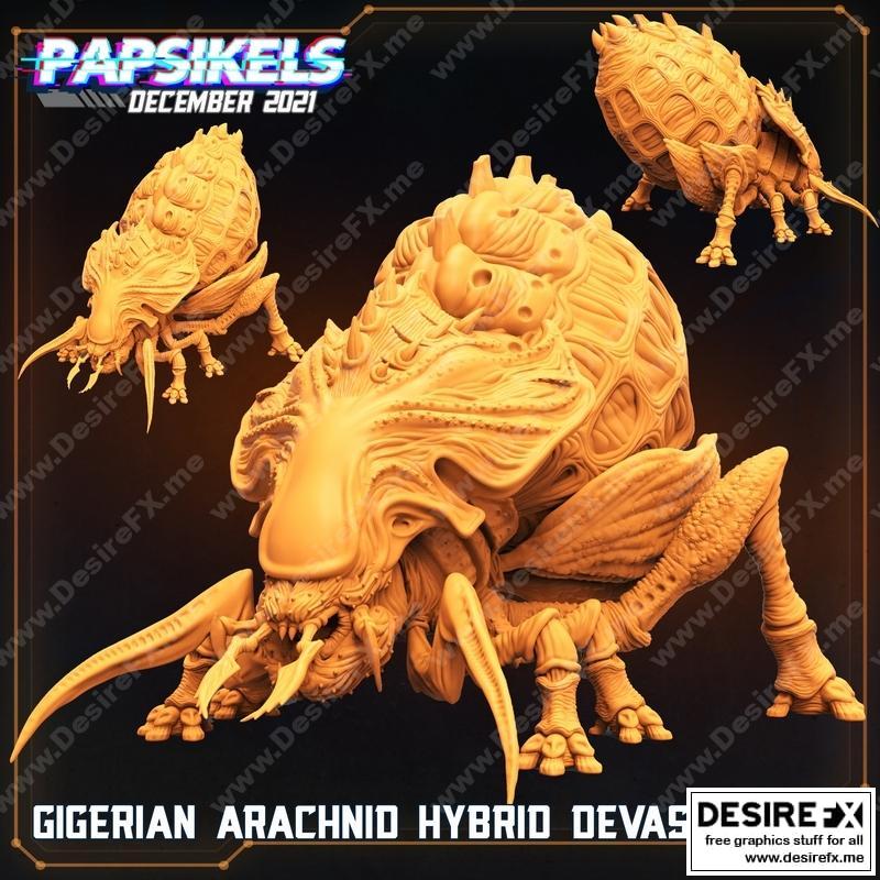 异形机甲毁灭者3D打印模型|Gigerian Arachnid Hybrid Devastator