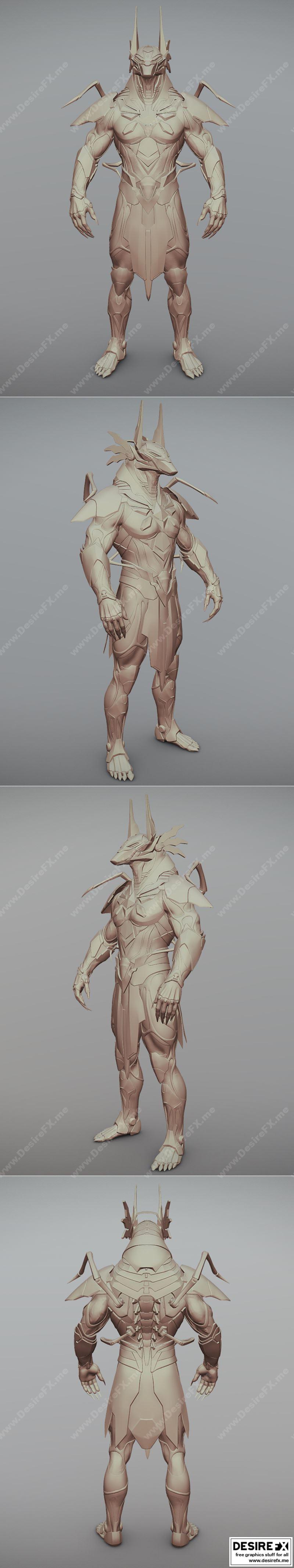 赛博阿努比斯 3D打印模型|Cyber Anubis – 3D Print Model STL