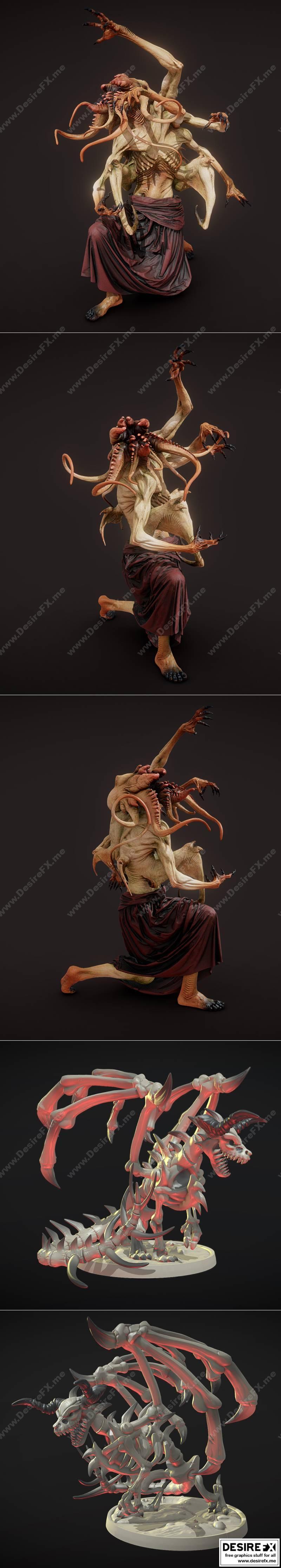 25角龙利奇 3D打印模型 STL|25 ang Dracolich – 3D Print Model STL
