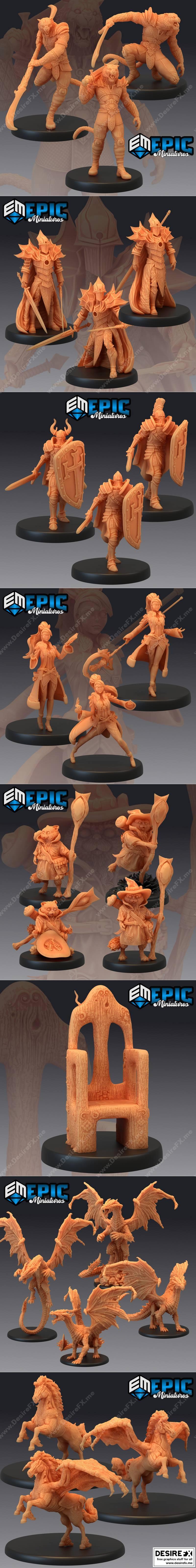 史诗迷你系列：最后的反抗 3D打印模型|Epic Minis – Last Rebellion