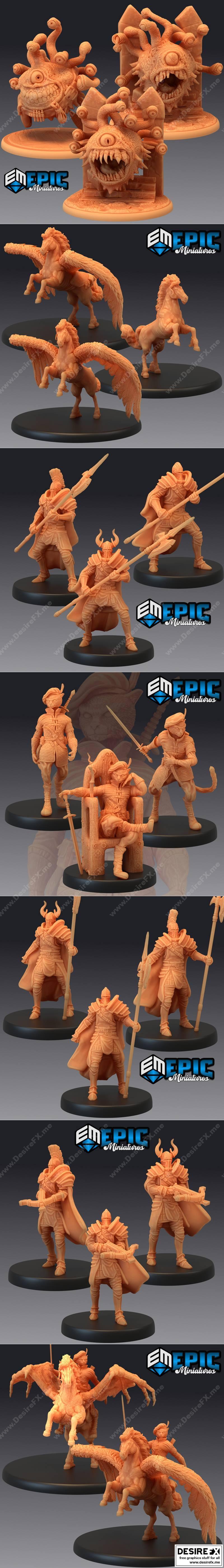 史诗迷你系列：最后的反抗 3D打印模型|Epic Minis – Last Rebellion