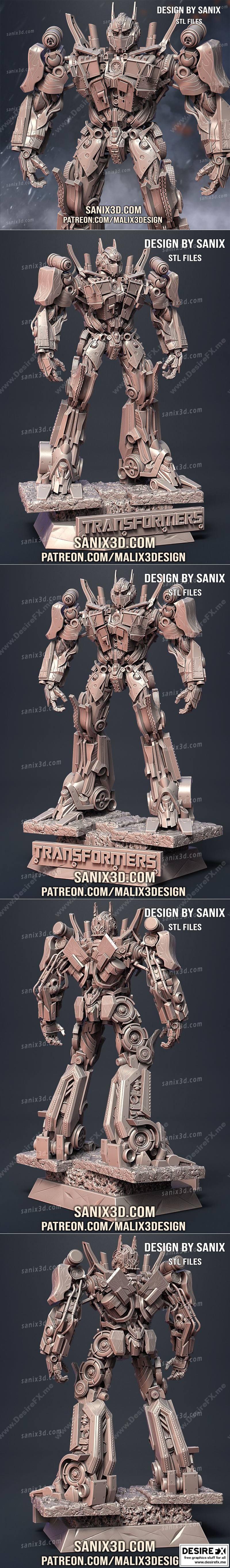 变形金刚-擎天柱-3D打印模型|Optimus Prime – TRANSFORMERS