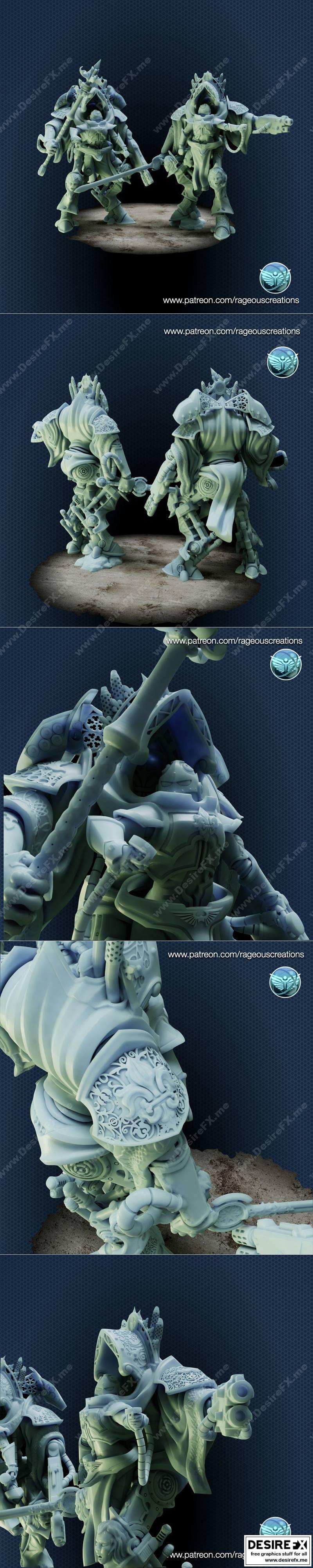 3D打印战锤女战士战甲模型|Battle Nun Warsuits